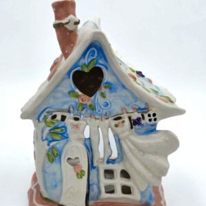 Laundry House Ceramic Candle Holder